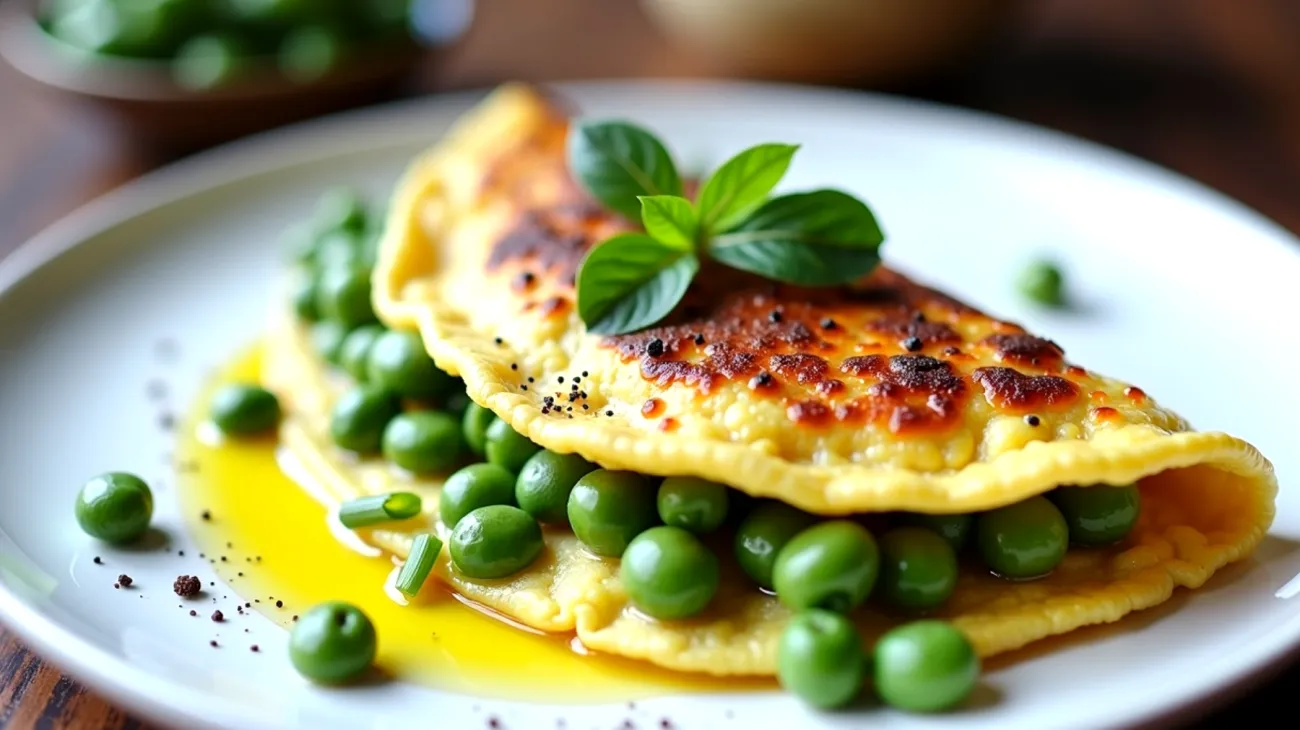 Frittatina pecorino fave cipollotto"