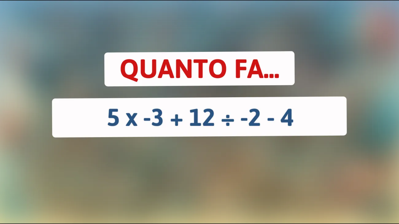 Scopri se hai il QI di un genio risolvendo questo indovinello matematico impossibile!"