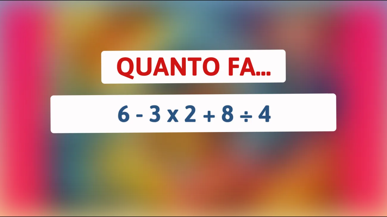 Solo il 1% riesce a risolvere correttamente questo enigma matematico: accetti la sfida?"