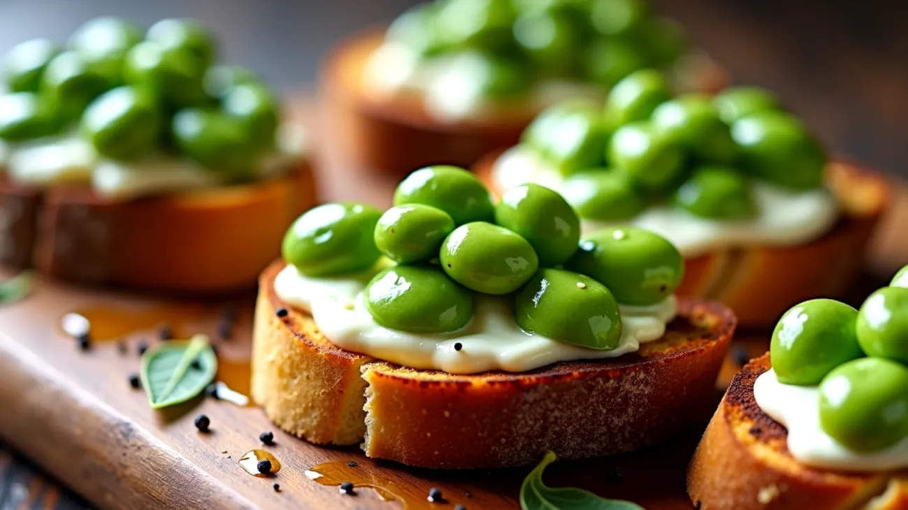 pane casereccio stracciatella fave croccanti"