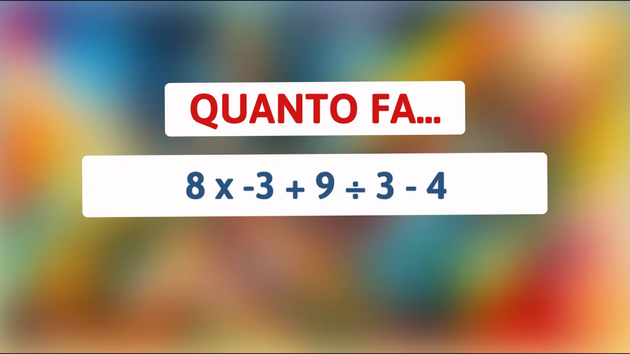 \"Sfida la tua mente: sei abbastanza geniale da risolvere questo enigma matematico?\""