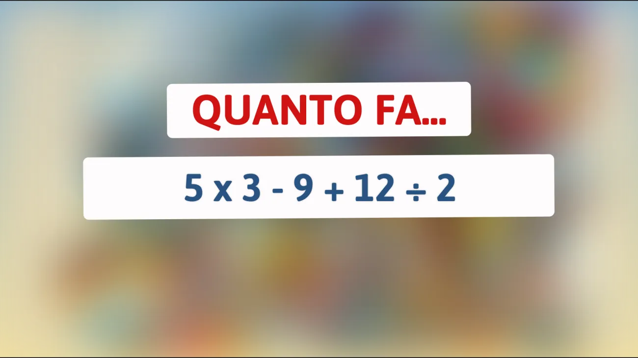 \"Solo un vero genio può risolvere questo facile indovinello matematico! Sei tra di loro?\""