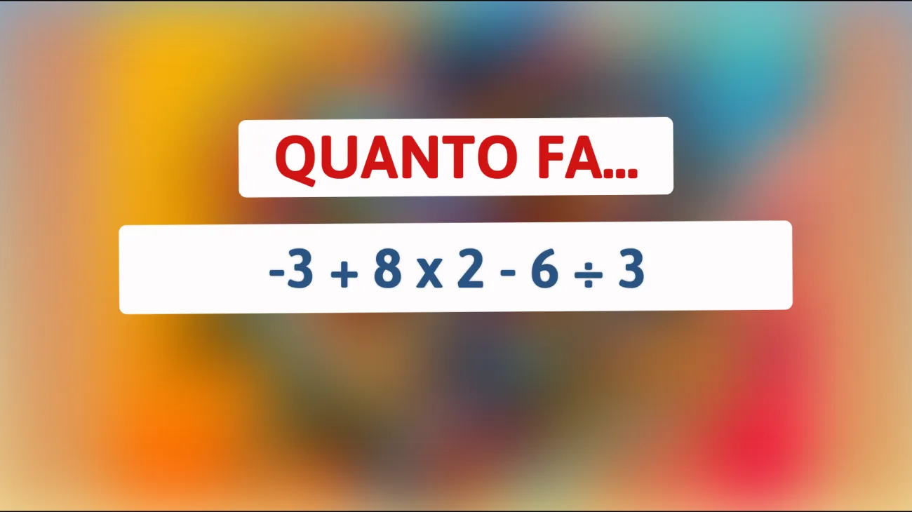 Scopri la risposta che solo i veri geni della matematica possono svelare! Sfida te stesso con questo enigma sorprendentemente ingannevole. Sei all'altezza?"
