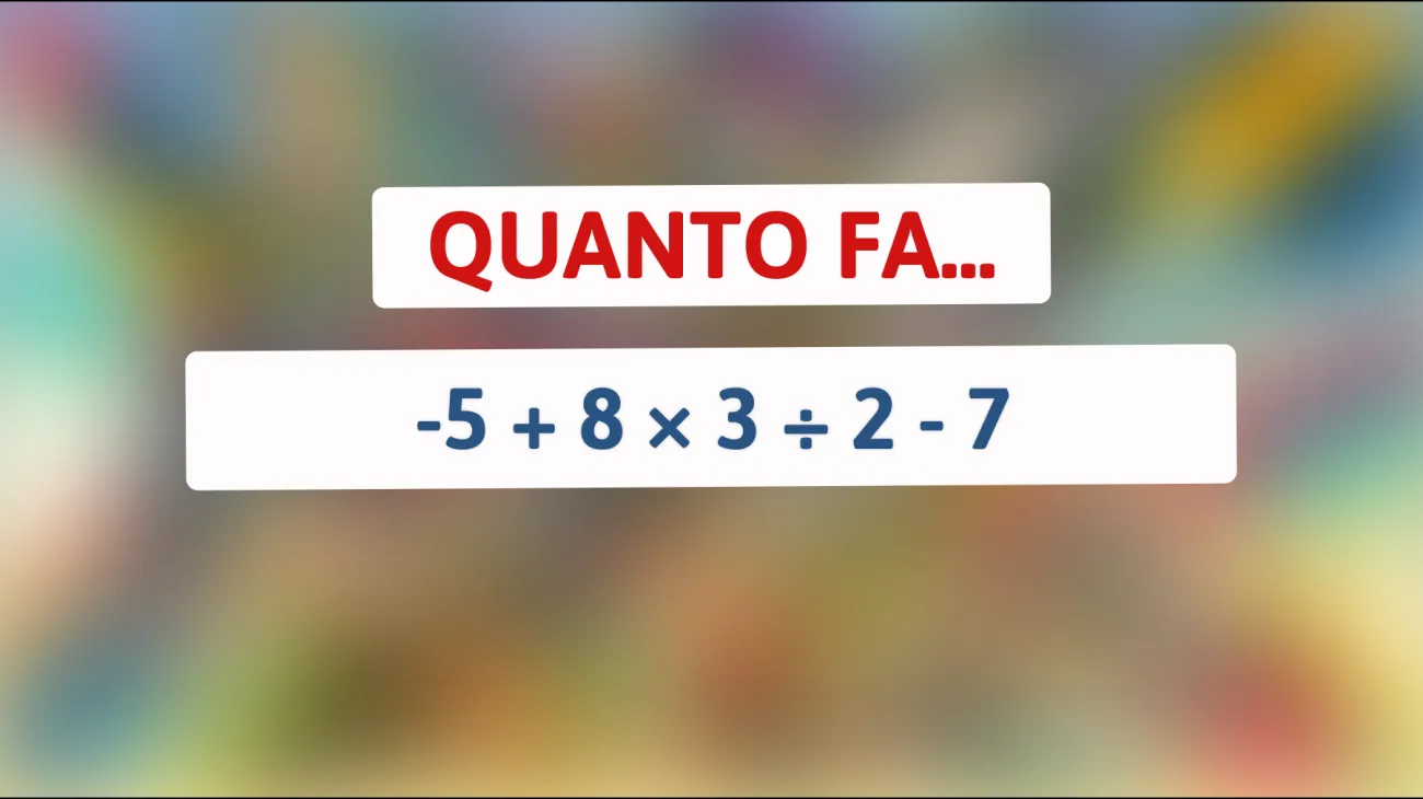 Scopri se sei davvero un genio con questo indovinello matematico che sta facendo impazzire tutti! Sei abbastanza intelligente da risolverlo?"