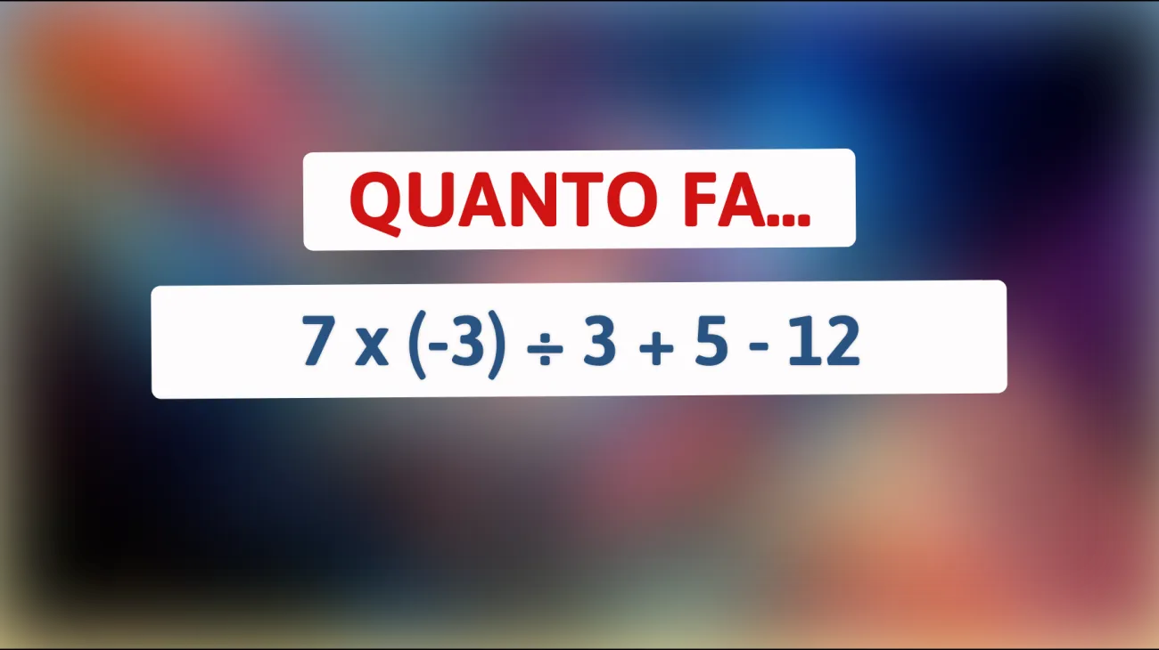 Sfida la tua intelligenza con questo semplice calcolo che confonde anche i geni! Sei in grado di risolverlo?"