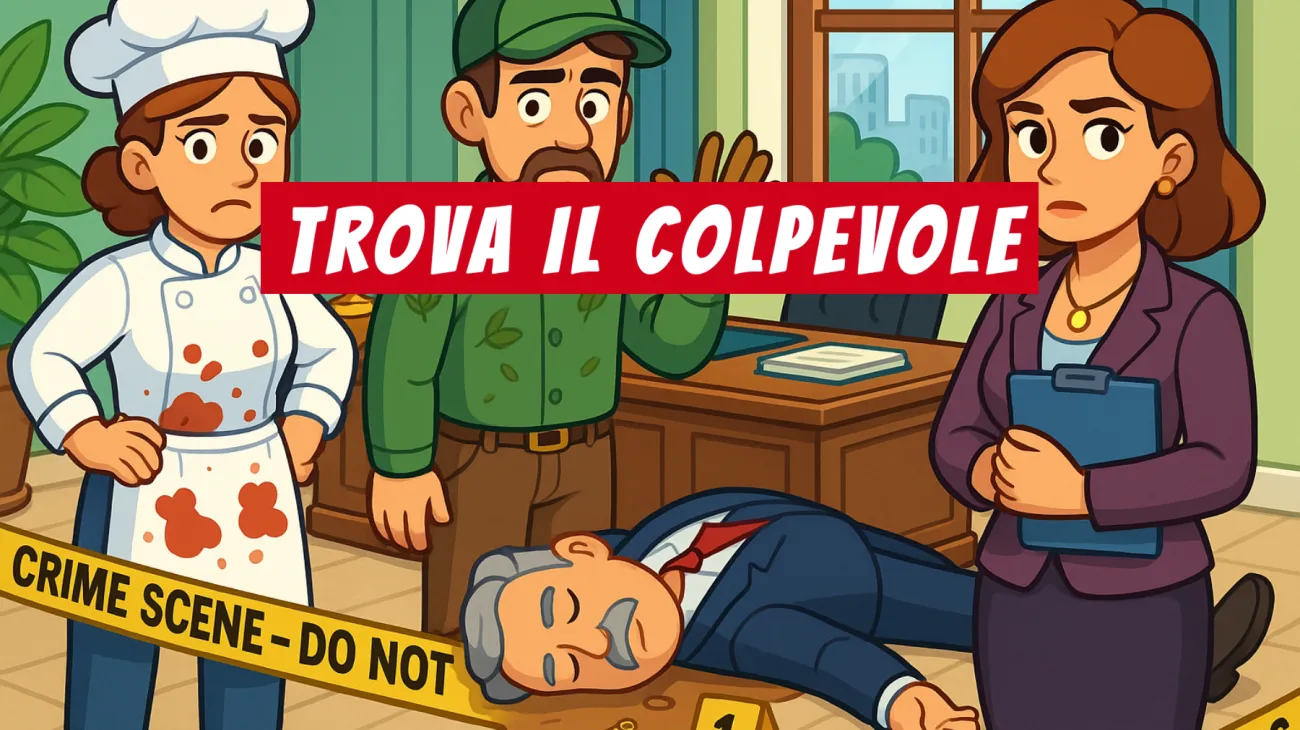 Solo chi ha un vero intuito risolve questo indovinello: riesci a scoprire chi è l’assassino dal ciondolo spezzato? Sfida la tua mente!"