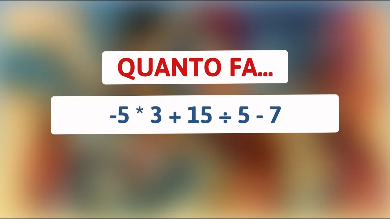 Solo i Veri Geni Riescono a Risolvere Questo Indovinello: Sei Uno di Loro? Prendi la Sfida!"