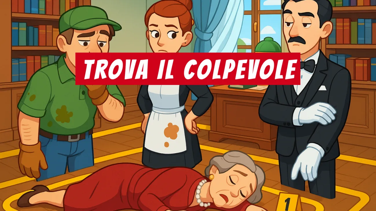 Solo i veri geni riescono a risolvere questo misterioso omicidio in villa: riesci a scoprire chi è l’assassino? Sfida la tua intelligenza!"