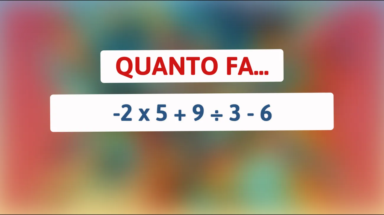 Solo il 1% delle persone risolve questo enigma matematico apparentemente semplice! Hai l'intelligenza per trovare la risposta corretta?"