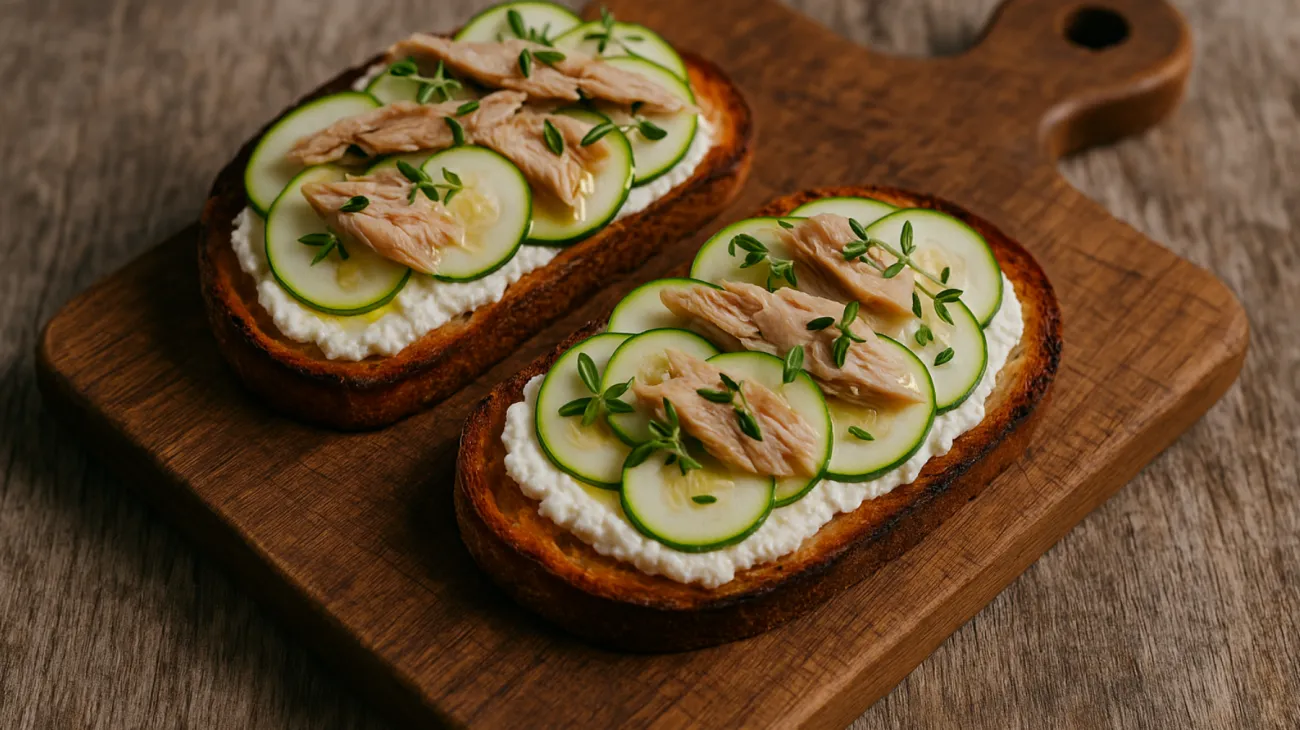 pane toscano sgombro ricotta"