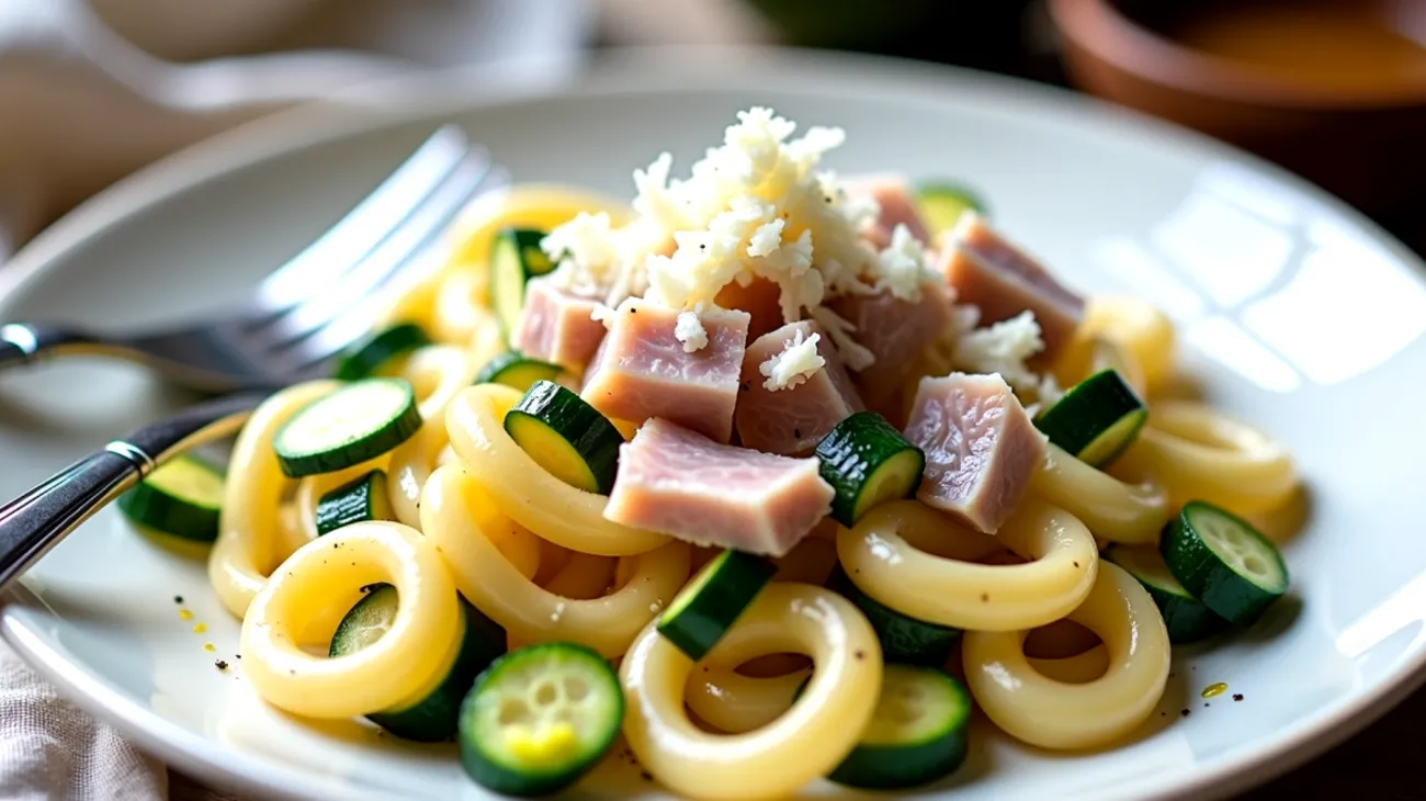 trofiette zucchine tonno"